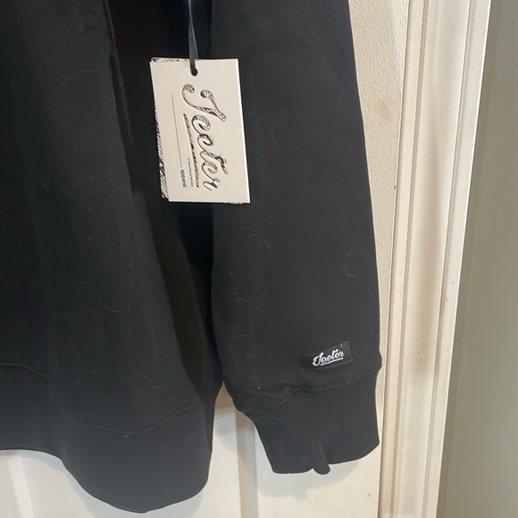 JEETER Classic Crewneck Sweatshirt Size medium New with Tags black - Picture 4 of 10